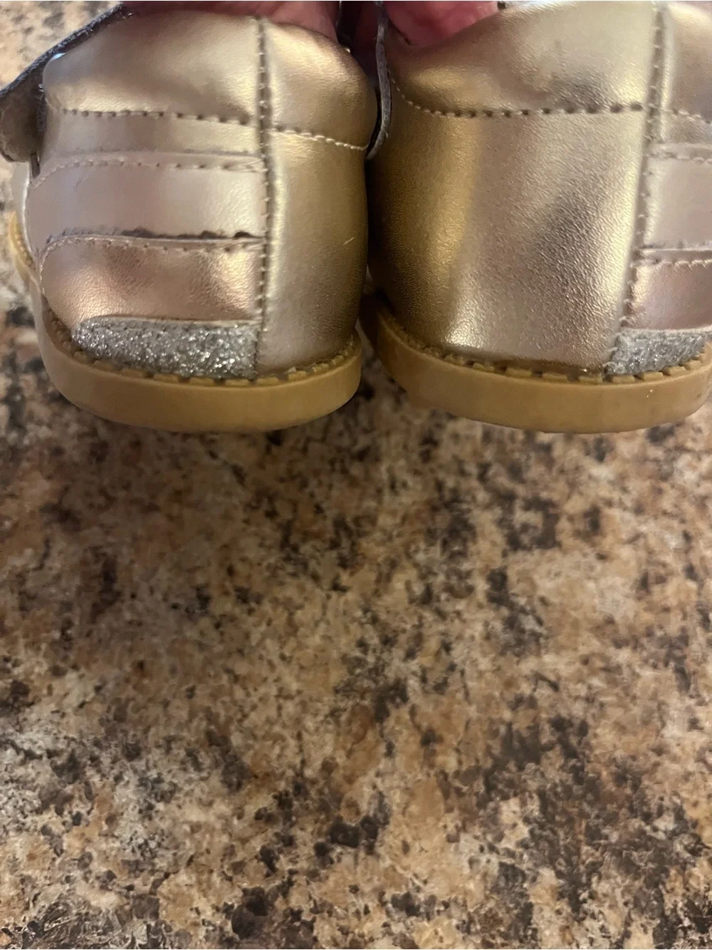 Livie & Luca Gold Unicorn‎ Glitter Toddler Sandals